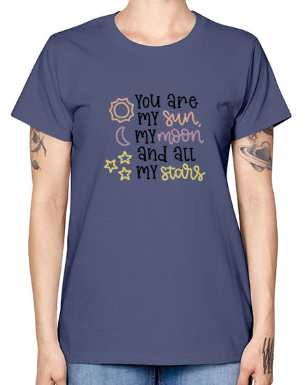 youaremysunmymoonandallmystars 1# - moon -  Missy T-Shirt