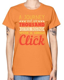 A journey of a thousand sites begins with a single click 79# - internet -  Missy T-Shirt