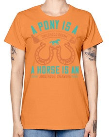 A pony is a childhood dream A horse is an adulthood treasure Style 34# - horse -  Missy T-Shirt