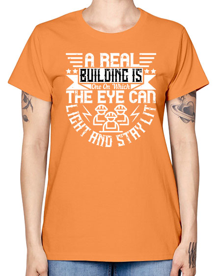 A real building is one on which the eye can light and stay lit Style 22# - architect -  Missy T-Shirt