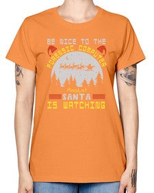 Be nice to the forensic computer analyst 32# - computer -  Missy T-Shirt