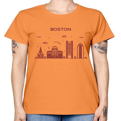 Boston 478# - cities -  Missy T-Shirt