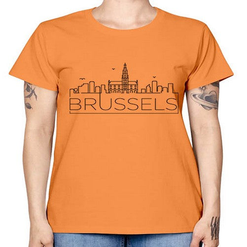 Brussels Minimal Skyline 505# - cities -  Missy T-Shirt