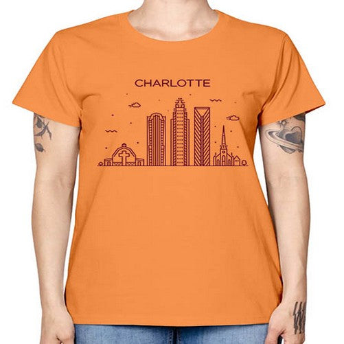 CharlotteNC 558# - cities -  Missy T-Shirt