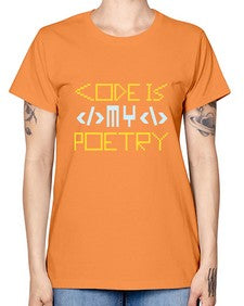 Code is my poetry 21# - computer -  Missy T-Shirt