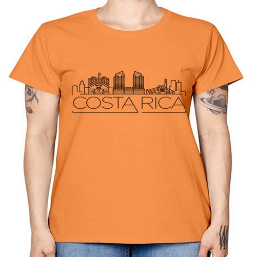 Costa Rica Minimal Skyline 631# - cities -  Missy T-Shirt