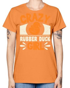 Crazy Rubber Duck Girl Style 4# - ducks -  Missy T-Shirt