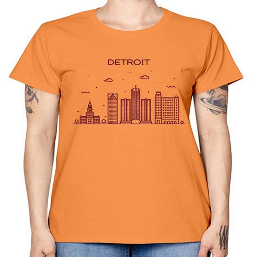 DetroitMI 663# - cities -  Missy T-Shirt