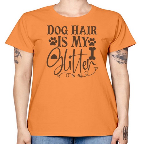Dog Hair Is My Glitter Style 100# - dogs -  Missy T-Shirt