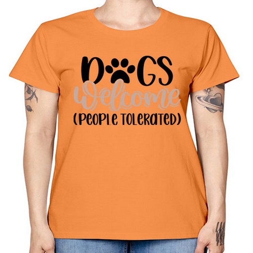 Dogs Welcome Style 21# - dogs -  Missy T-Shirt