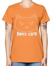 Dont Care - cats -  Missy T-Shirt