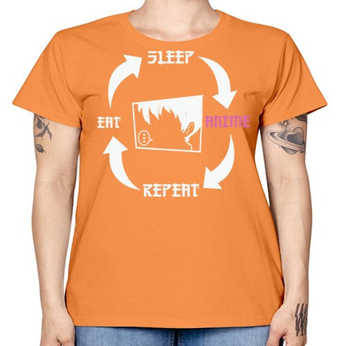 Eat Sleep Anime Repeat Anime Anime 226# - anime -  Missy T-Shirt