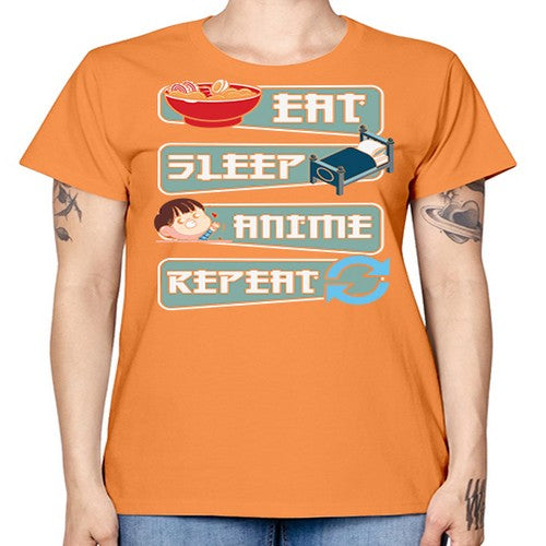 Eat Sleep Anime Repeat Anime Manga 227# - anime -  Missy T-Shirt