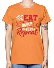Eat Sleep Play repeat 8# - video games -  Missy T-Shirt