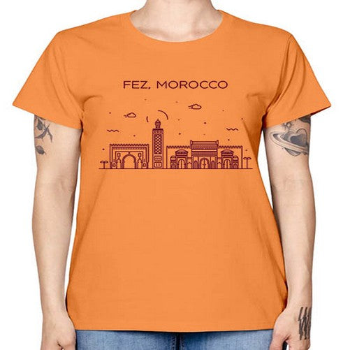 Fez 718# - cities -  Missy T-Shirt