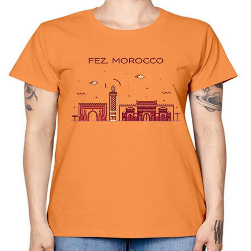 Fez 720# - cities -  Missy T-Shirt