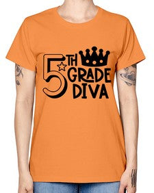 Fifth Grade Diva 64# - fifth grade -  Missy T-Shirt