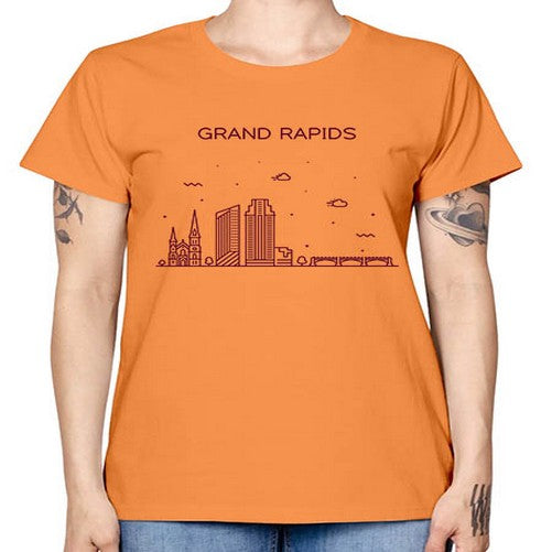GrandRapids 779# - cities -  Missy T-Shirt