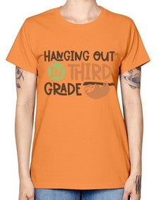 Hanging Out in Third 236# - third grade -  Missy T-Shirt