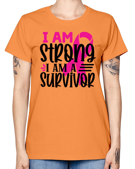 I Am Strong I Am a Survivor 19# - breast cancer -  Missy T-Shirt
