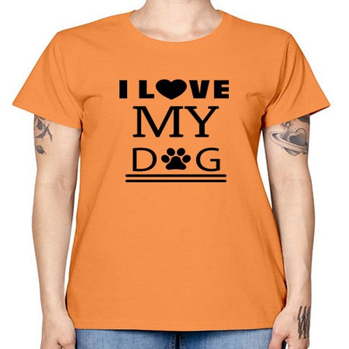 I Love My Dog Style 41# - dogs -  Missy T-Shirt