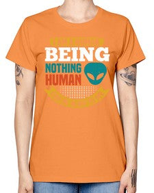 I am a human being nothing is alien to me 7# - ufo -  Missy T-Shirt