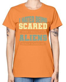 I hated being scared when i was little 13# - ufo -  Missy T-Shirt