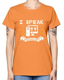 I speak technology 37# - computer -  Missy T-Shirt