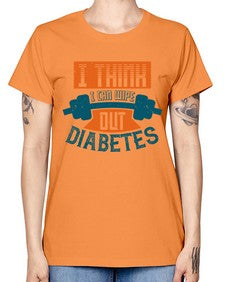 I think I can wipe out diabetes Style 30# - diabetes -  Missy T-Shirt