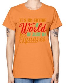Its an entire world of just squares 124# - chess -  Missy T-Shirt