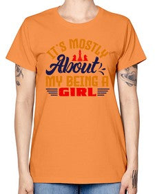 Its mostly about my being a girl 125# - chess -  Missy T-Shirt