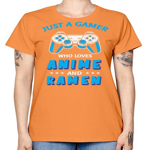 Just A Gamer Who Loves Anime and Ramen 262# - anime -  Missy T-Shirt