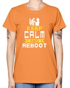 Keep Calm and reboot 27# - computer -  Missy T-Shirt