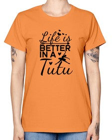 Life is better in a tutu 155# - ballet -  Missy T-Shirt
