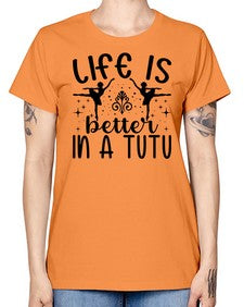 Life is better in a tutu 156# - ballet -  Missy T-Shirt