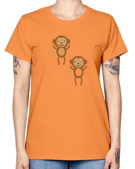 Little_monkeys_MF_5814 - monkey -  Missy T-Shirt