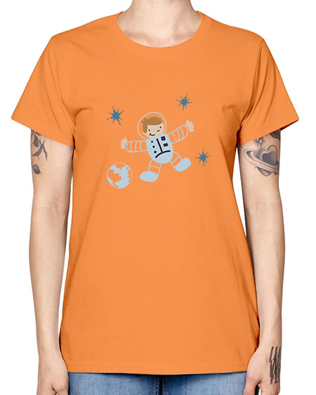 Littlespaceman 16# - space -  Missy T-Shirt