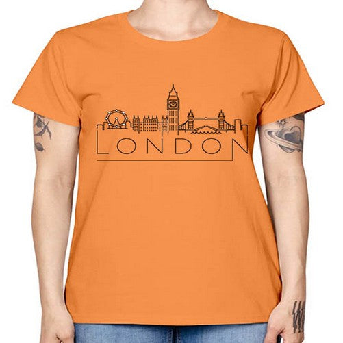 London Minimal Skyline 1155# - cities -  Missy T-Shirt