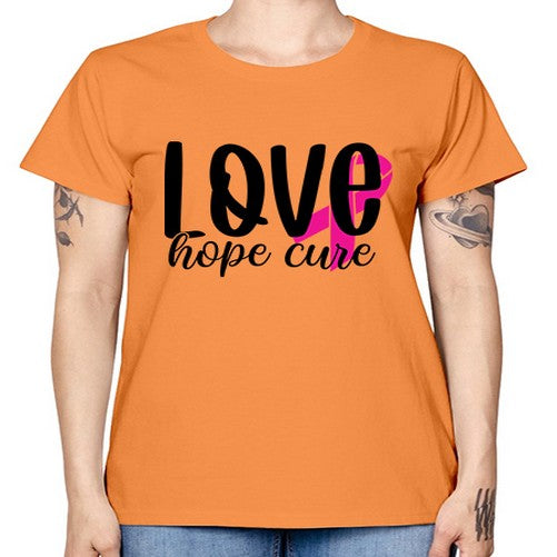 Love Hope Cure 13# - breast cancer -  Missy T-Shirt