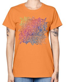 Mandala Teach Love Inspire Rainbow Glitter 762# - mandala -  Missy T-Shirt