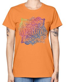 Mandala Wisdom Rainbow Glitter 764# - mandala -  Missy T-Shirt