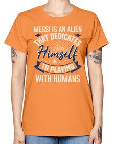 Messi is alien that dedicates himself 33# - ufo -  Missy T-Shirt