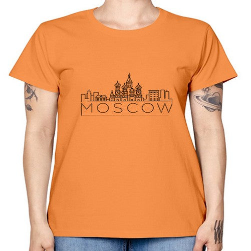 Moscow Minimal Skyline 1353# - cities -  Missy T-Shirt