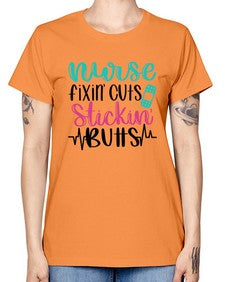 Nurse Fixin Cuts Stickin Style Style 1153# - nurse -  Missy T-Shirt