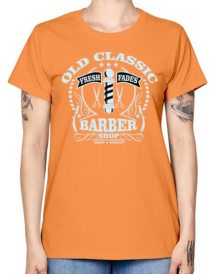 Old Classic Barber1285# - barber -  Missy T-Shirt