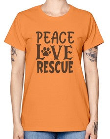 Peace Love Rescue Style 23# - cats -  Missy T-Shirt