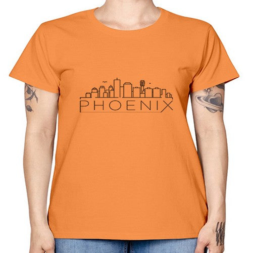 Phoenix Minimal Skyline 1611# - cities -  Missy T-Shirt