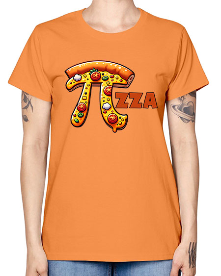 Pizza Pi Day Funny 40# - pi -  Missy T-Shirt
