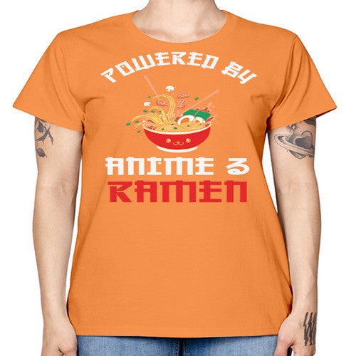 Powered by Anime amp Ramen 275# - anime -  Missy T-Shirt