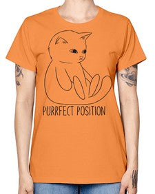 Purrfect Position - cats -  Missy T-Shirt